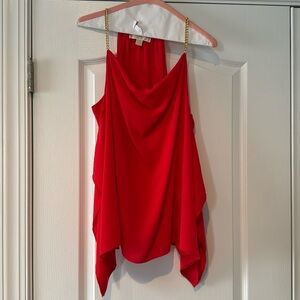 Michael Kors Size large Coral/red top